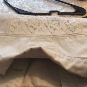 Jean cover up. Lace back